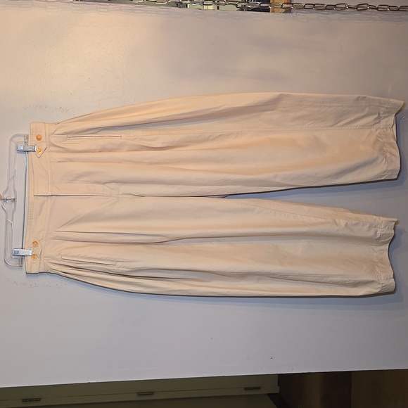 Anthropologie Maeve Utility Barrel Trouser Chino Neutral Pocket Pants NWOT - Picture 6 of 16